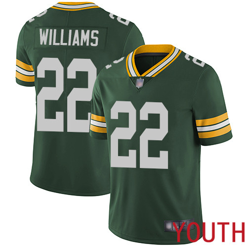 Green Bay Packers Limited Green Youth 22 Williams Dexter Home Jersey Nike NFL Vapor Untouchable